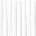 8 Pack 10 Inch White Smooth Taper Candle Set, 7/8 Inch Unscented Driples Candlesticks for Home Decoration, 6-7 Hours Burn