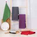 Homaxy 100% Cotton Waffle Weave Kitchen Dish Towels, Ultra Soft Absorbent Quick Drying Cleaning Towel, 13 x 28 Inches, 4-Pack, Red