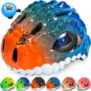 Toddler/Kids Bike Helmet for Boys Girls Adjustable Kids Helmet 3D Lightweight Ventilation and Multi-Sports Scooter Cycling Roller Balance Bike (X-Small: 17.3"-19.7"/44-50cm, Orange Blue)