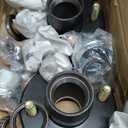 JADODE 4 on 4 Trailer Hub Kit for 2000 lbs Axle, Fits 1" Trailer Axle, 4x4 Trailer Idler Hub Kit with Extra Cap & Rubber Plug, ONLY fits 2000lbs