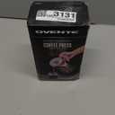 OVENTE French Press Coffee Maker 34 Ounce with Heat Resistant Borosilicate Glass, Stainless Steel Design and 4-Level Filter System, Portable Cold Brewer Pot for Travel, Camping or Gift, Silver FSD34P