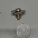 Universal Bathroom Sink Stopper in Brass, 1.04-1.97 Inch Pop Up Basin Sink Drain Stopper, Sink Drain Strainer with Anti Clogging Filter Hair Catcher, Brushed Nickel