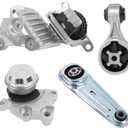 4PCS Engine Motor & Trans Mount Compatible for Nissan Rogue 2014-2017 2.5L, Front Rear Right Engine Motor and Trans Mount Repelace# A4364 A4367 A4363