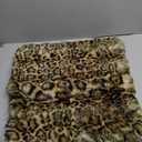 Cheetah Print Faux Fur Fluffy Throw Pillow Zipper Covers, Plush Shaggy Soft Long Pillow Covers, Fuzzy Decorative Leopard Print Pillow Cases