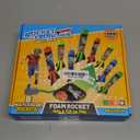 Toys Rocket Launcher for Kids - Launch up to 100 Ft, 8 Multi-Color Foam Rockets & Adjustable Launch Stand, Kids Outdoor Toys, Birthday Toys for Kids Boys Girls Age 3+ Years Old