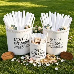 3 Pcs Wedding Baskets with Handles, 15.7in Large & 11.8in Medium Pearl-Trim Felt Baskets | Storage Baskets for Glow Sticks, Flip Flops, Blankets & Favors for Wedding Reception