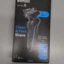 Braun Electric Shaver for Men, Series 5 5150cs, Wet & Dry Razor, Turbo Shaving Mode, Foil Shaver, with Beard Trimmer, Body Groomer and Charging Stand, Blue, Holiday Gifts for Men (11 Piece Set)