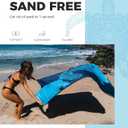 OCOOPA Microfiber Beach Towel - Oversized 71"x32" - Quick Dry, Sand Free - Lightweight & Compact - Large Beach Towels for Swimming, Camping, Holiday (Turtle)