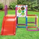 Fisher-Price Jungle Gym Play Structure with Slide for Kids with Bean Bag Toss Game - Indoor Outdoor Active Play