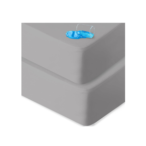 Crib Sheets Waterproof 2 Pack, Crib Mattress Protector, Toddler Fitted Crib Sheet Neutral, Ultra Soft & Breathable Toddler Bed Sheets for Boys and Girls, Grey