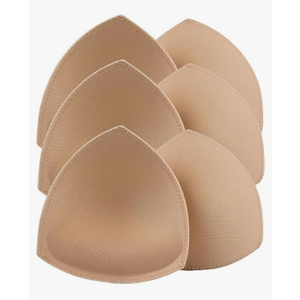 Bra Pad Inserts 12 Pairs, Bra Cups Inserts, Bra Pads Sewn Padded for Sports Bra A/B or C/D,D/E Cup