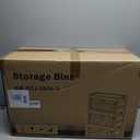 Large Storage Bins with Lids, 88Gal / 352QT Stackable Collapsible Plastic Bins with Wheels, Closet Organizers for Bedroom, Kids Room, Living Room, Garage (22Gal)