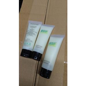 ECO AMENITIES Travel Size Conditioner - 200 PACK, 30mL, 1 oz Hotel Conditioner Bulk Supplies for Guests - Green Tea Scent Eco Conditioner, Mini Conditioner with Flip Cap