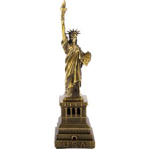 FUNHOKO Statue of Liberty America 12.5 Inches Metal Model Souvenir Home Decor Gift Copper Tint for Friends,New York City Party Supplies (32 cm)