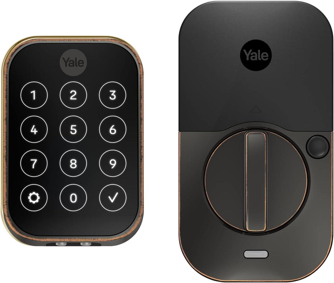 Yale Assure Lock 2 Deadbolt, Oil Rubbed Bronze Smart Keyless Entry Door Lock with with Z-Wave Connected Keypad for Code Entry, YRD450-ZW2-0BP