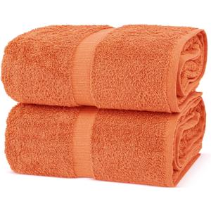 Chakir Turkish Linens, 100% Cotton Premium Quality Turkish Bath Sheets (35''x70'' Large Bath Sheet Towels - Coral)