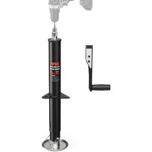 5000lbs A-Frame Trailer Jack,30" Lift 20-24V Cordless Drill Compatible with Adjustable Drop Leg for RV Trailer, Horse Trailers, Utility Trailers