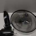 Amazon Basics 16" Pedestal Fan with Remote for Bedroom, Living Room, Office, Adjustable Height, Dual-Layered Blades, 3 Speeds, 3 Modes, Timer, Tilt Head, 60W, Black
