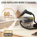 Entalva Handheld Steam Cleaner for Home & Car Detailing, 1600W Multi-Purpose Steamer, 1.69QT Large Tank Deep Cleaning Machine with 15 Accessories for Grout, Tile, Furniture