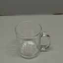 Suclain 4 Pcs Winter Snowflake Glass Mug with Handle 12 oz Christmas Glass Coffee Mugs for Hot Cold Drinks Silver Snowflake Coffee Cups for Tea Winter Xmas Gifts Party Supplies (Sliver)