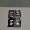 Wall Plate, Duplex Outlet Covers, Matte Black Light Switch Cover - Natural Bamboo Fiber Electrical Outlet Cover Plate Variety of 13 Styles Decorator/Duplex/Toggle/Combo (1 Gang Duplex 4 Pack)