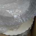 YOUBET 100PCS Ivory Scalloped Plastic Plates - Heavy Duty Disposable Fancy Hard Plates Include 50 Dinner Plate, 50 Dessert Plate, for Wedding & Party