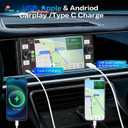DINRGO Single Din Car Stereo - 6.5" Car Radio with Wireless Apple CarPlay Android Auto,Touchscreen Radio Bluetooth 5.2 Support Mirror Link,Backup Camera GPS USB & Type-C Fast Charging FM EQ MIC