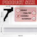 Pushglossy 9 Pc 47.2"(Total 35.4Ft) Ceiling Crown Molding with LED Duct Kit