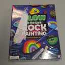 Dan&Darci Kids Rock Painting Kit - Glow in The Dark - Christmas Gifts Arts & Crafts for Boys and Girls Ages 6-12 - Craft Activities Kits - Creative Art Toys for 6-12 Year Old Kid