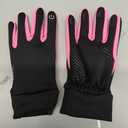 SIMARI Kids Winter Gloves Touchscreen Warm Thermal Water-Resistant for Boy Girl Running Cycling Snow Skiing in Cold Weather (Medium, Carmine Rose)