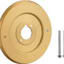 Replacement Escutcheon Plate for Moen Gibson Posi-Temp, for One-Handle Tub and Shower Faucets, Single Metal Round Shower Escutcheon Kit, Brushed Gold
