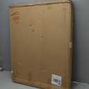 IRONWALLS 3-Panel Folding Fireplace Screens Stand Alone, 48"(L) x 32"(H) Wrought Iron Spark Guard Cover with Deer Pattern, Metal Mesh Arched Fire Place Screen Protector Fence for Brick Wood Fireplace