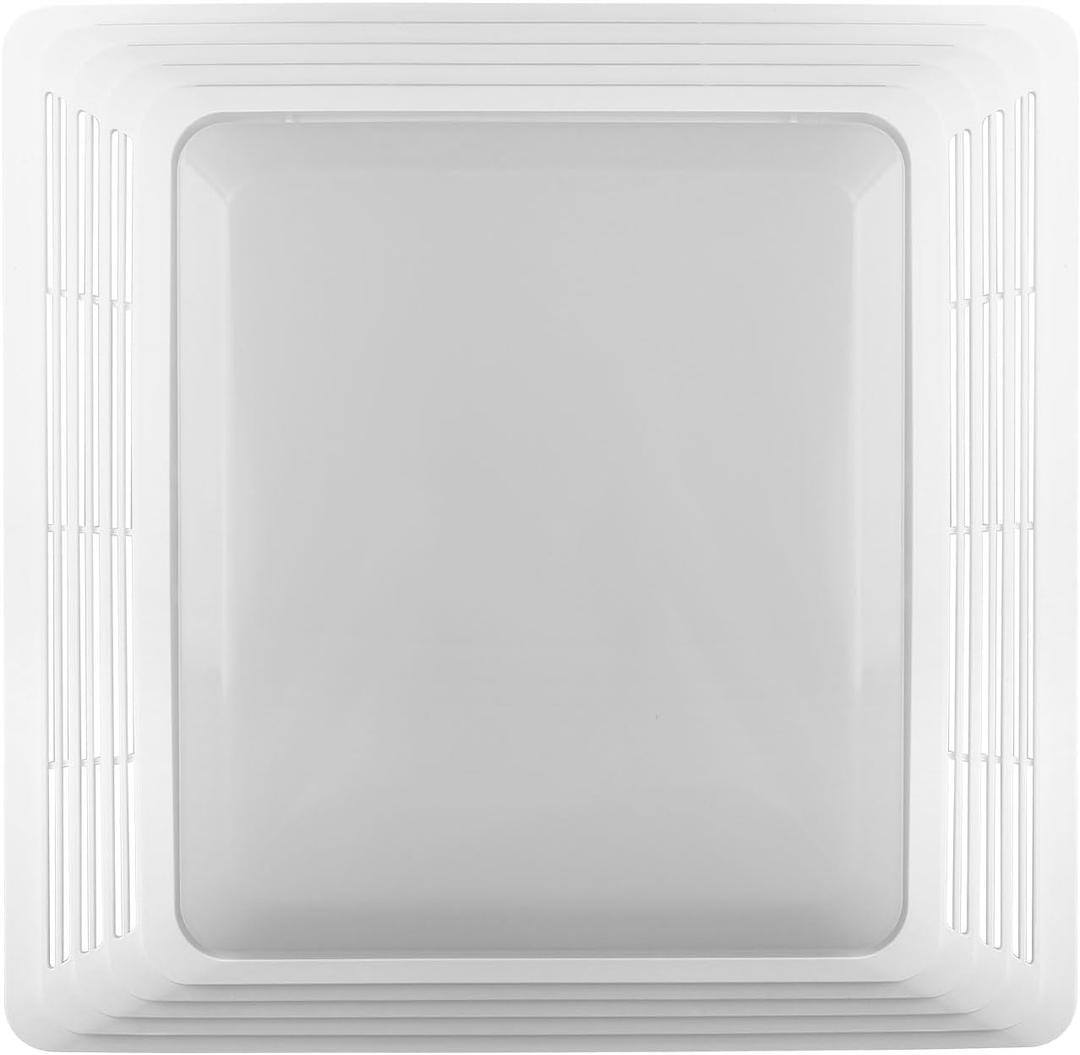S97014094 Bathroom Fan Cover Grille and Lens for Broan 678, 679, 679FL, 679FLT, 680, 680FL, 680FLT, M680, HD50L, HD80L, Bathroom Exhaust Fan Light Cover Replacement
