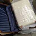 Coolife Suitcase Set 3 Piece Luggage Set Carry On Hardside Luggage with TSA Lock Spinner Wheels (White, 5 piece set)