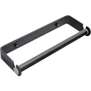 Under Cabinet Paper Towel Holder, Adhesive or Drill Mount Paper Towel Holder, Wall Mount Paper Towel Holders for Kitchen or Bathroom (Black)