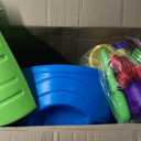 Step2 Rain Showers Splash Pond Water Table, Kids Water and Sand Activity Sensory Playset, Summer Outdoor Toys, 13 Piece Water Toy Accessories, For Toddlers 1.5+ Years Old, Blue & Green