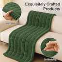 hyha Couch Covers for Dogs Washable, Non Slip Plush Dog Sofa Protectors, Fuzzy Pet Couch Covers for 3 Cushion Sofa Pet Friendly (Dark Green, 27.6" x 59")