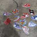 Sneaker Shoes Party Decorations Sports Theme Banners Sport Shoes Birthday Baby Shower Decor Supplies, Set of 4 