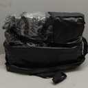 4 Passenger Golf Cart Enclosure for EZGO TXT RXV  Short Roof 59" Rain Cover, 2+2 Seater Winter Weather Protection with 600D Waterproof Windproof Oxford & 4-Sided Clear PVC Zippered Doors (Black)