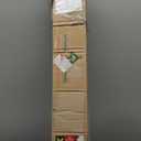 4ft Artificial Full White Christmas Tree with Separate Lights, Not Pre-lit Mini White Tinsel Pine Christmas Tree, 50 Lights, Small Xmas Tree for Home, Office, Party Decoration, Indoor