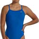 TYR Women's Standard Tyreco Solid Diamondback Swimsuit (30, Marine) S