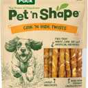 Pet 'n Shape Chik 'n Hide Twists Chicken Wrapped Rawhide Natural Dog Treats, Small, 16 oz (EXP 12/17/27)