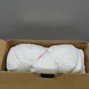 Osteo Cervical Pillow for Neck Pain Relief, Hollow Design Odorless Memory Foam Pillows with Cooling Case, Adjustable Orthopedic Bed Pillow for Sleeping, Support for Side Back Sleepers (Queen(25.5*16.5*5.2/4.1 inches), White)