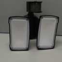 UME 19W LED Flood Light Motion Sensor Outdoor, 2 Adjustable Head, 2000LM, 5000K, IP65 Waterproof, Dusk to Dawn Security Light with Photocell for Exterior,Outside,Garage,House(Black) (1pack)