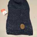 KYEESE Dog Sweater for Large Dogs with Leash Hole Warm Pullover with Reflective Yarn Male Thick Stretchy Knitwear Winter Soft Pet Coat boy for Cold Weather Comfy Dog Sweaters, Navy Blue, Medium