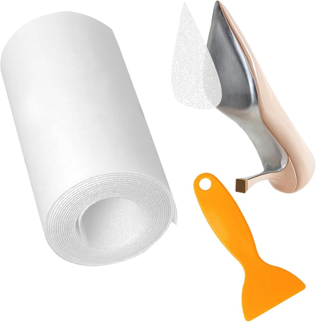 78 Inch Sole Protector for High Heel Shoes Anti-Slip Transparent Guard Stickers Crystal Shoe Sole Protector Pad Clear Bottom Stickers