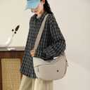 Nylon Crescent Crossbody Luna Bag for Women Men Moon Shoulder Spacious Lightweight Sling Casual Hobo Dumpling Purses