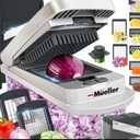 Mueller Pro-Series 10-in-1, 8 Blade Vegetable Chopper, Mandoline Slicer, Food Chopper with Container, Fruit Slicer, Kitchen Gadgets & Accessories, Home Essentials 2 Pack