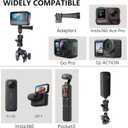 360 Motorcycle Mount Kit, Universal Adjustable Motorcycle Camera Mount for Motorcycle Handle, Compatible with Insta360 X4 X5 Accessories, Bike Mount for GoPro Camera