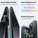 CASEKOO Black Titanium for iPhone 16 Pro Max Case with Magnetic Ring Stand [Compatible with MagSafe] [16FT Military-Grade Protection] Shockproof Polished Frame Phone Grip Cover 6.9 inch